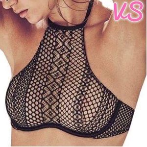 NWOT VS Very Sexy Mesh High Neck Bralette